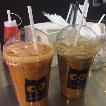 Dak Lak Vietnamese Coffee - (left) thai iced tea (right) condensed milk coffee - Coffee Roasteries Near Me - Markham, Ontario