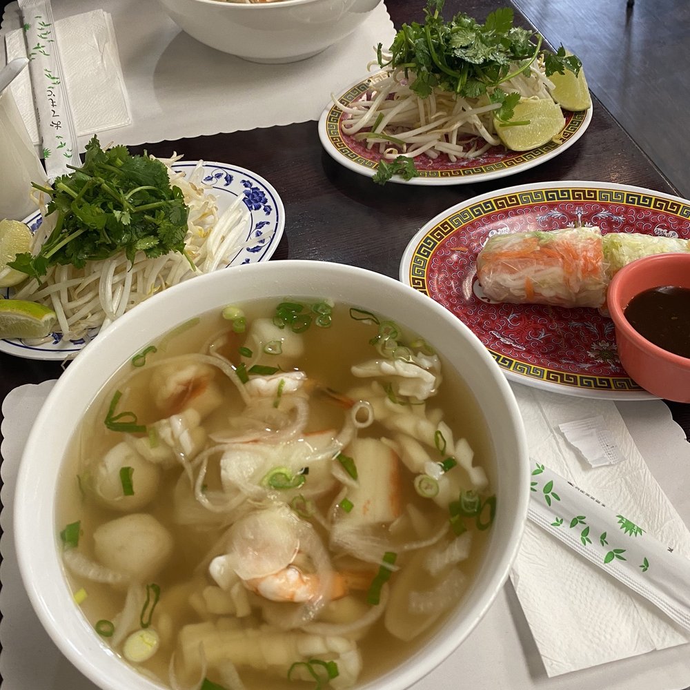 Pho Saigon - Seafood Pho with Spring rolls - Vietnamese Near Me - Los Angeles, California Pho Saigon - Seafood Pho with Spring rolls - Vietnamese Near Me - Los Angeles, California