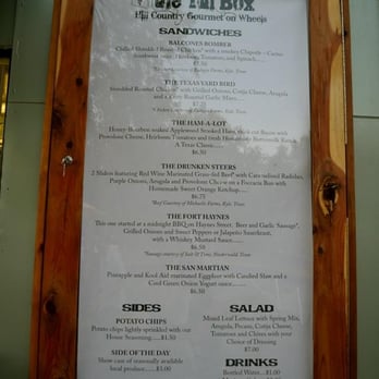 The Tin Box - a menu for a restaurant - Street Vendors Near Me - San Marcos, Texas The Tin Box - a menu for a restaurant - Street Vendors Near Me - San Marcos, Texas