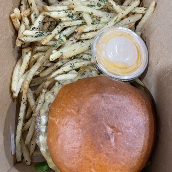 Bar Dojo - Bar The Dojo Burger w/Truffle Fries - Asian Fusion Near Me - Edmonds, Washington