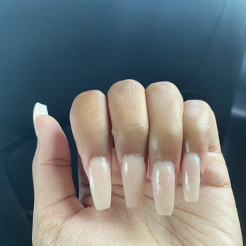 VP Nails - $65 - fingers were cut in the process (pinky finger has blood on outer side) - Nail Salons Near Me - Eagan, Minnesota