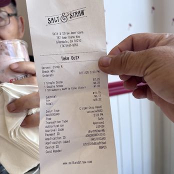 Salt & Straw - Pricey!!! More expensive than BR, not as good tho' - Ice Cream & Frozen Yogurt Near Me - Glendale, California Salt & Straw - Pricey!!! More expensive than BR, not as good tho' - Ice Cream & Frozen Yogurt Near Me - Glendale, California