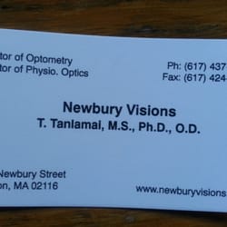 Newbury Visions - Business card
