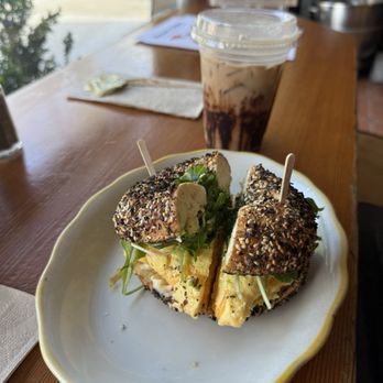Wise Sons - CRUNCHY SPICE BAGEL SANDWICH - Breakfast & Brunch Near Me - Oakland, California
