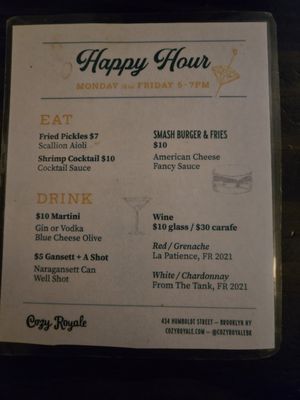 Menu photo 7 Cozy Royale Brooklyn, NY