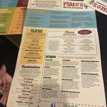 Pablo's Mexican Restaurant - Menu - Mexican Near Me - Shakopee, Minnesota Pablo's Mexican Restaurant - Menu - Mexican Near Me - Shakopee, Minnesota