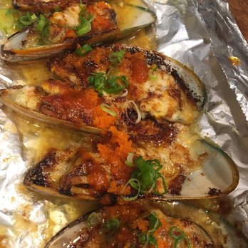Kansai - Mmmmm yummy baked mussels - Japanese Near Me - Oakland, California Kansai - Mmmmm yummy baked mussels - Japanese Near Me - Oakland, California