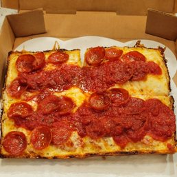 Pepperoni Detroit Pizzas