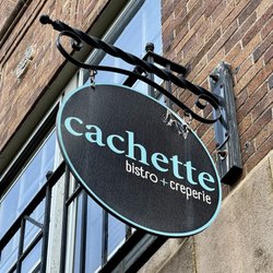 Cachette Bistro & Creperie - The sign