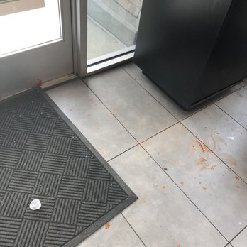 WaBa Grill - Dried up sauce and full trash can - Fast Food Near Me - Castaic, California WaBa Grill - Dried up sauce and full trash can - Fast Food Near Me - Castaic, California