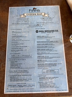 Menu photo 2 Finn's Fish House Seaside, OR