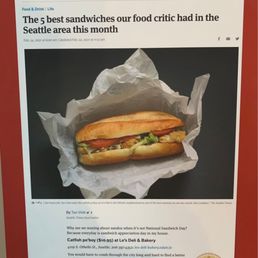 Featured in the Seattle Times! They have this posted on their wall.