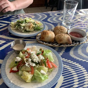 Silkroad Uzbek Cuisine - House side salad, ceasar side salad, beef Samsa - Uzbek Near Me - Cary, North Carolina