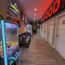 Crabby Dick’s - Bathrooms and game area