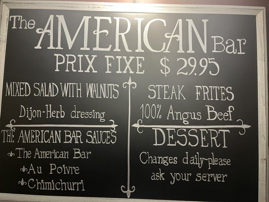 Menu photo 5 The American Bar Winchester, VA Menu photo 5 The American Bar Winchester, VA