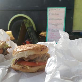 Aunt Fanny's - two sandwiches on a table - Food Trucks Near Me Aunt Fanny's - two sandwiches on a table - Food Trucks Near Me