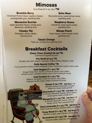 Menu photo 5 Blue Fox Cafe Victoria, BC