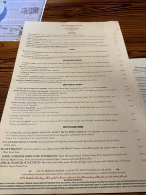 Menu photo 8 The Pirates’ House Savannah, GA