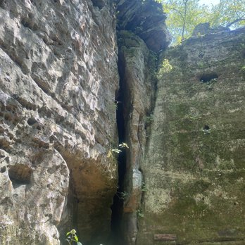 Giant City State Park - Fat Man's Squeeze. "Venomous Copperheads' hibernating spot", they say - Parks Near Me - Makanda, Illinois Giant City State Park - Fat Man's Squeeze. "Venomous Copperheads' hibernating spot", they say - Parks Near Me - Makanda, Illinois