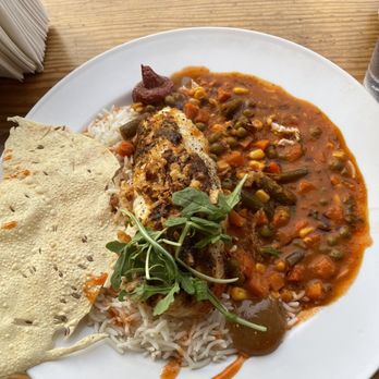 Fishhook - House curry with halibut - Seafood Near Me - Victoria, British Columbia Fishhook - House curry with halibut - Seafood Near Me - Victoria, British Columbia