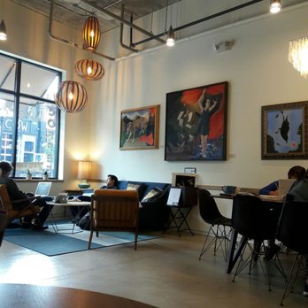 Arriviste Coffee Roasters - Interior from view near coffee bar - Coffee & Tea Near Me - Pittsburgh, Pennsylvania