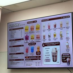 Drink menu