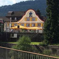Restaurant Appenzell - The front side of the hotel.  Very Swiss!