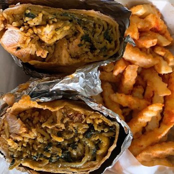 Maast Indian - Masala Spinach Chicken Burrito - Indian Near Me - Irvine, California