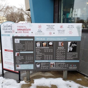 MOKA - a menu for a coffee shop in the snow - Coffee & Tea Near Me - Rochester, Minnesota MOKA - a menu for a coffee shop in the snow - Coffee & Tea Near Me - Rochester, Minnesota