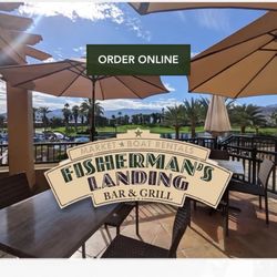Fisherman's Landing Bar & Grill - The name of the restaurant.