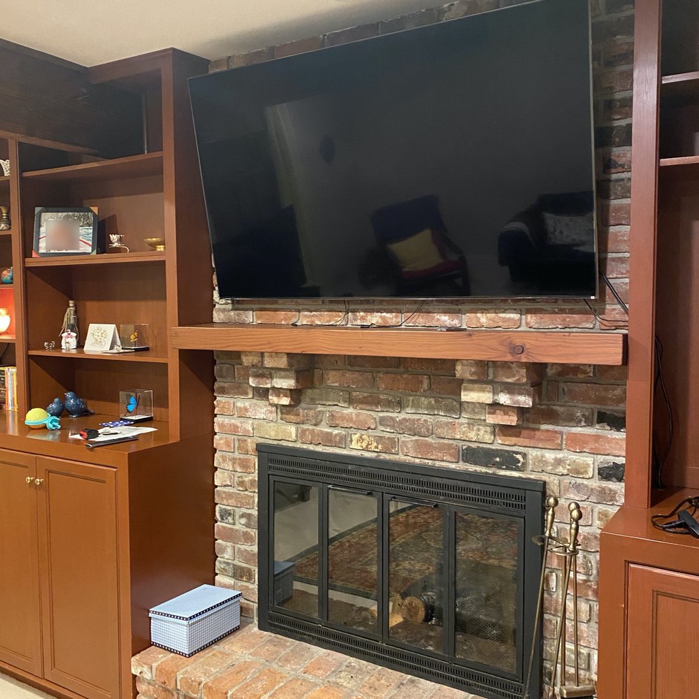 Mount on Brick over Fireplace Mount on Brick over Fireplace