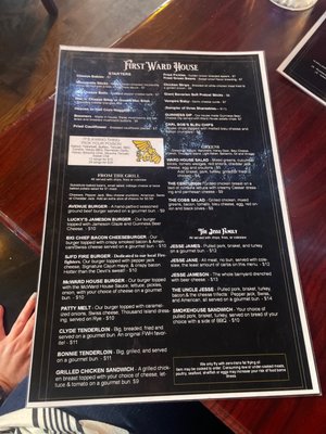 Menu photo 1 First Ward House Saint Joseph, MO