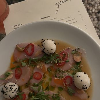 Ysabel - Hamachi Sashimi - New American Near Me - West Hollywood, California