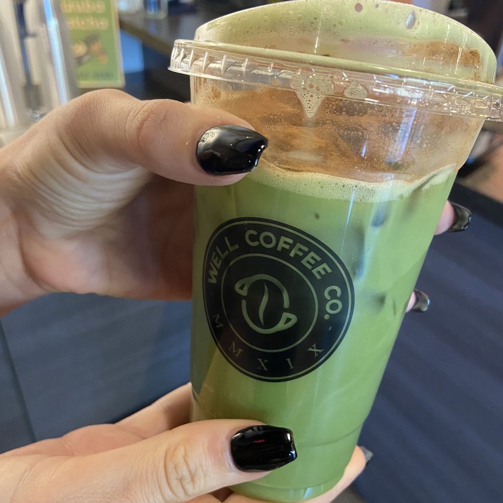 Well Coffee Co. - The most amazing Matcha latte; almond milk, vanilla, lavender, and cinnamon garnish. - Coffee & Tea Near Me - Peoria, Arizona Well Coffee Co. - The most amazing Matcha latte; almond milk, vanilla, lavender, and cinnamon garnish. - Coffee & Tea Near Me - Peoria, Arizona