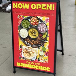 Naansense - Now open sign