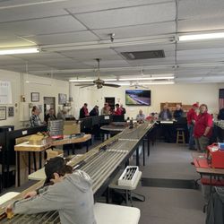 Richmond Freelance & Prototype Model Railroaders - View of the inside of the VP&C layout.