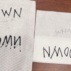 Lids - Upside down and inverted  Writing on the left (This is what I wanted)  Mirrored  Writing on the right (This is what I got and DID NOT WANT)