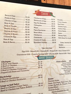 Menu photo 1 Pete's Tako House San Antonio, TX
