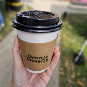 Orange Blossom Coffee - Hot latte from Orange Blossom Coffee - Coffee & Tea Near Me Orange Blossom Coffee - Hot latte from Orange Blossom Coffee - Coffee & Tea Near Me