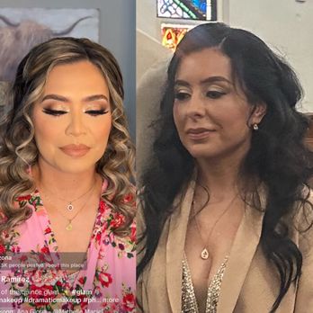 Maggie Lopez - A sample of hair i wanted and the actual hair style she did - Makeup Artists Near Me Maggie Lopez - A sample of hair i wanted and the actual hair style she did - Makeup Artists Near Me