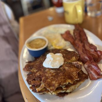 Elmer's Restaurant - Potato cakes. Amazing!!! - Breakfast & Brunch Near Me - Tacoma, Washington Elmer's Restaurant - Potato cakes. Amazing!!! - Breakfast & Brunch Near Me - Tacoma, Washington