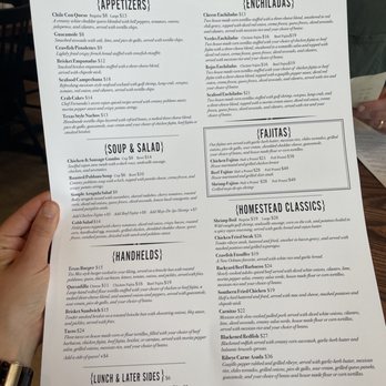 Homestead Kitchen & Bar - menu 6.4.21 - Tex-Mex Near Me - Houston, Texas Homestead Kitchen & Bar - menu 6.4.21 - Tex-Mex Near Me - Houston, Texas
