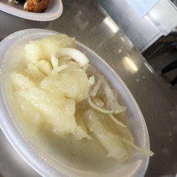 El Verde BBQ - Yuca with onions - Barbeque Near Me - Rio Grande, Puerto Rico El Verde BBQ - Yuca with onions - Barbeque Near Me - Rio Grande, Puerto Rico