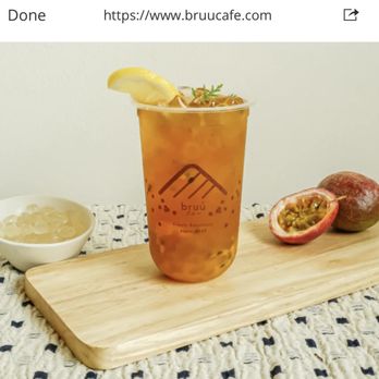 Bruú Café - Passionfruit tea (as advertised in store and on their website) - Bubble Tea Near Me - Kansas City, Missouri Bruú Café - Passionfruit tea (as advertised in store and on their website) - Bubble Tea Near Me - Kansas City, Missouri