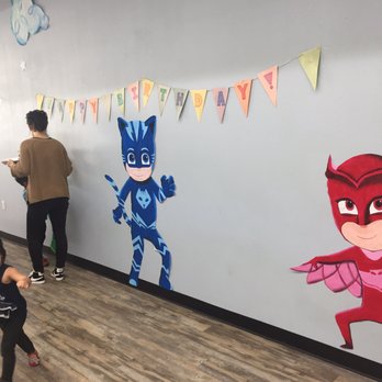 Palette Station - They really look like Owlette and Catboy! They did a GREAT job executing our theme! - Art Classes Near Me - Santa Ana, California Palette Station - They really look like Owlette and Catboy! They did a GREAT job executing our theme! - Art Classes Near Me - Santa Ana, California
