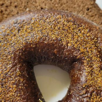 Boichik Bagels - Pumpernickle Bagel - Back of the bagel - Bagels Near Me - Los Angeles, California