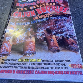 Sanford's Grub & Pub - Front menu page. Also what I ordered. - Pubs Near Me - Casper, Wyoming Sanford's Grub & Pub - Front menu page. Also what I ordered. - Pubs Near Me - Casper, Wyoming