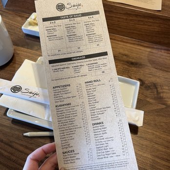 Saijo - Los Angeles - Culver City - Menu - Japanese Near Me - Los Angeles, California