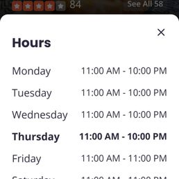 Hours of operation & time I got there Hours of operation & time I got there