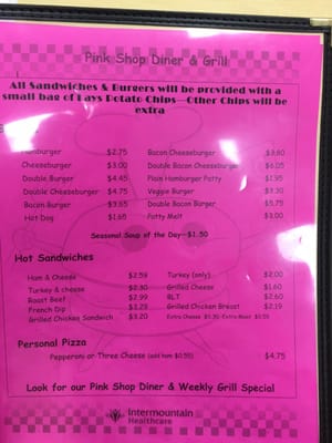 Menu photo 8 Pink Shop Diner And Grill American Fork, UT Menu photo 8 Pink Shop Diner And Grill American Fork, UT